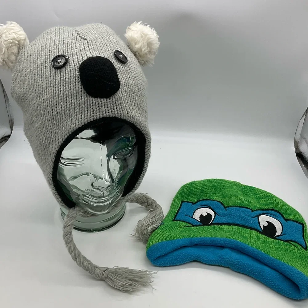 KIDS‎ KOALA AND NINJA TURTLE BEANIES